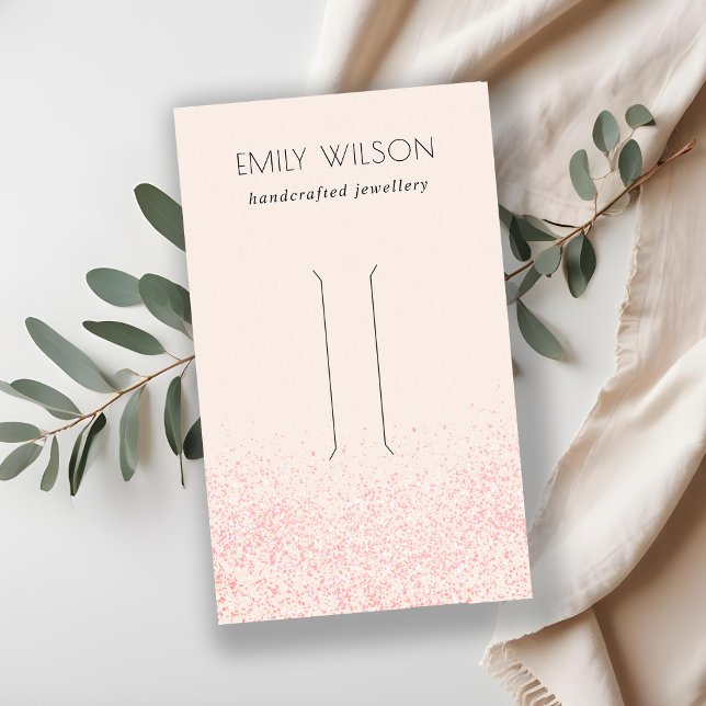 Cartão De Visita Tela do Clipe do Cabelo de Textura Cinzenta Rosa B (Criador carregado)