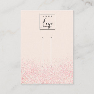 Cartão De Visita Tela do Clipe do Cabelo de Textura Cinzenta Rosa B