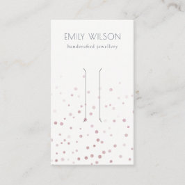 Cartão De Visita Tela do Clipe do Cabelo do Confetti de Aquarela de