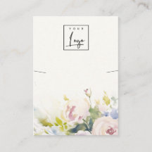 Tela do logotipo Floral Bunklace de Rosas Blush