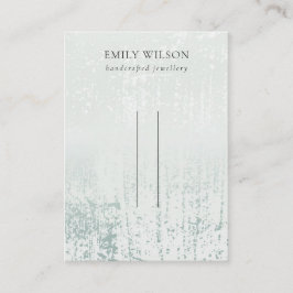 Cartão De Visita Tela do pino abstrato Sliver Aqua Rain Hairclipes