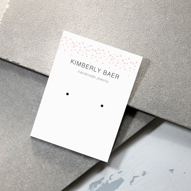 Cartão De Visita Tela Dourada Mínima Simples de Confetti (Criador carregado)