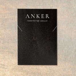 Cartão De Visita Tela legal da pulseira de colar preto