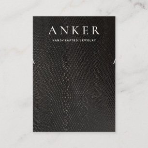 Cartão De Visita Tela legal da pulseira de colar preto