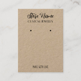 Cartão De Visita Tela mínima de vedação de joias de Artesanato