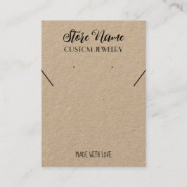 Cartão De Visita Tela minimalista do colar de papel do Artesanato