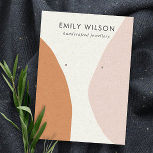 Cartão De Visita Tela moderna Abstrato Rust Blush Art