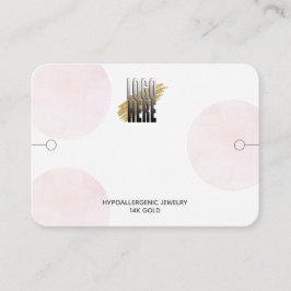 Cartão De Visita Tela moderna da marca com os círculos rosa do logo