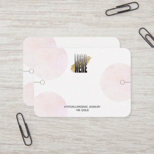 Cartão De Visita Tela moderna da marca com os círculos rosa do logo