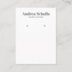 Cartão De Visita Tela moderna de escurecimento de joias