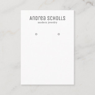 Cartão De Visita Tela moderna de gravação de joias