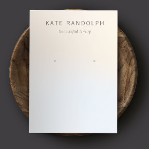 Cartão De Visita Tela Simples de Ombre Moderno Enrelaçando Joias