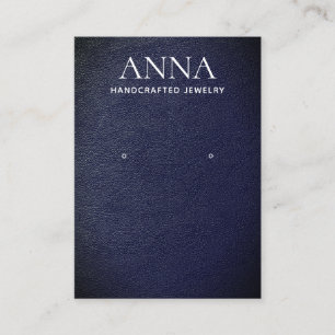 Cartão De Visita Tela Simples Elegante de Marinho com Altura