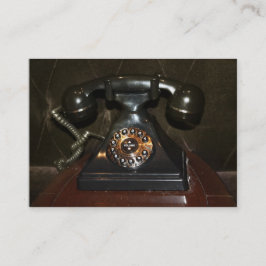 Cartão De Visita Telefone de Discagem Vintage Antigo