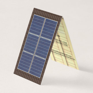 Cartão De Visita Telhado de Telhado de Quatro Lados Energia Solar T