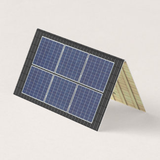Cartão De Visita Telhado de Telhado Solar de Quatro Lados, Telhado
