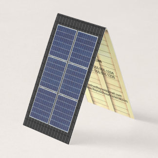 Cartão De Visita Telhado de Telhado Solar de Quatro Lados, Telhado