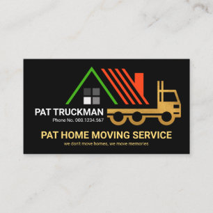 Cartão De Visita Telhado Dourado criativo para movimentação de cami