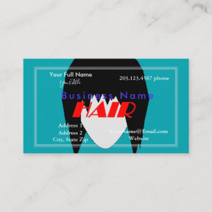 Cartão de Visita Tema de Cabelo com Fotos HAMbyWG