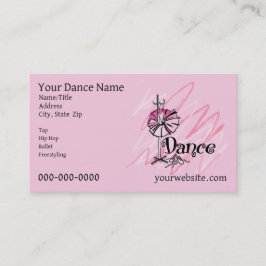 Cartão de Visita Tema de Dança