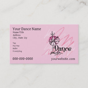 Cartão de Visita Tema de Dança