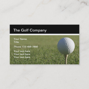 Cartão De Visita Tema de Golfe