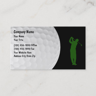 Cartão De Visita Tema de Golfe Layout Moderno