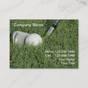 Cartão De Visita Tema de Golfe Profissional