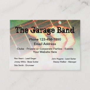 Cartão De Visita Tema de Música de Banda de Rock Legal
