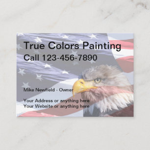 Cartão De Visita Tema Painter Americana