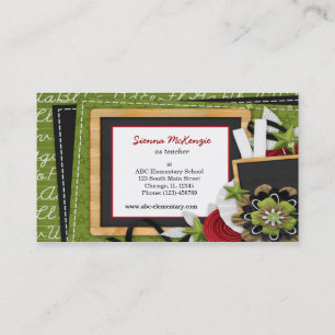 Cartão De Visita Temas escolares