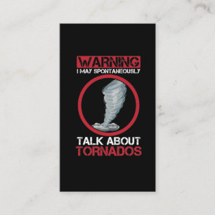 Cartão De Visita Tempestade Chaser ciclone furacão Hunter Weather