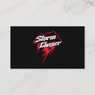 Cartão De Visita Tempestade Chaser Thunderstorm Meteorologista Weat