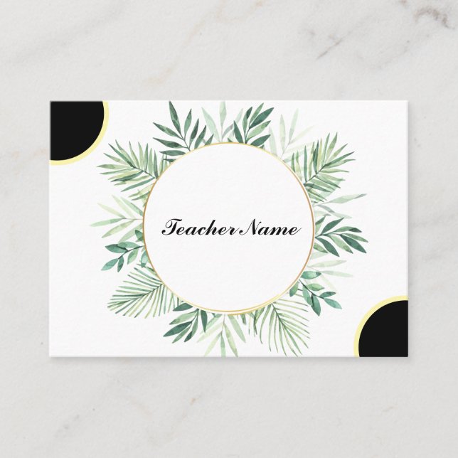 Cartão De Visita templário do professor (Frente)