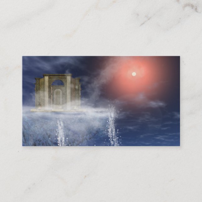 Cartão De Visita Templo na montanha (Frente)