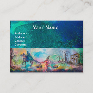 Cartão De Visita TEMPTAÇÃO Cavaleiro Escuro,Tesouro do Diabo,Azul N