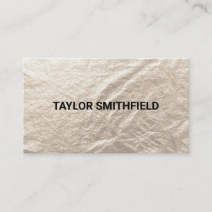 Cartão De Visita Tendência da Folha de Ouro