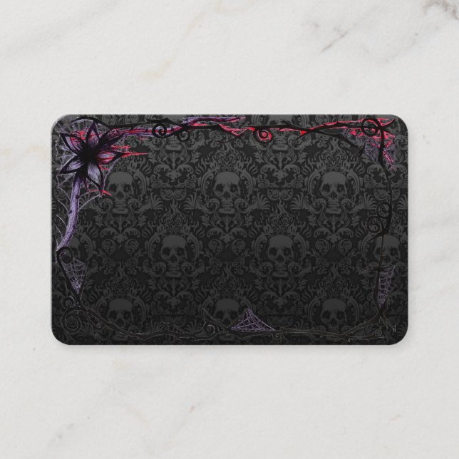 Cartão De Visita Tendência do esqueleto em Grays com enquadramento  (Frente)