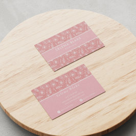 Cartão De Visita Tendência e Elegante | Bold Na moda Floral