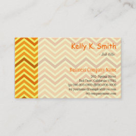 Cartão De Visita Tendência moderna, brilhante e ensolarado chevron