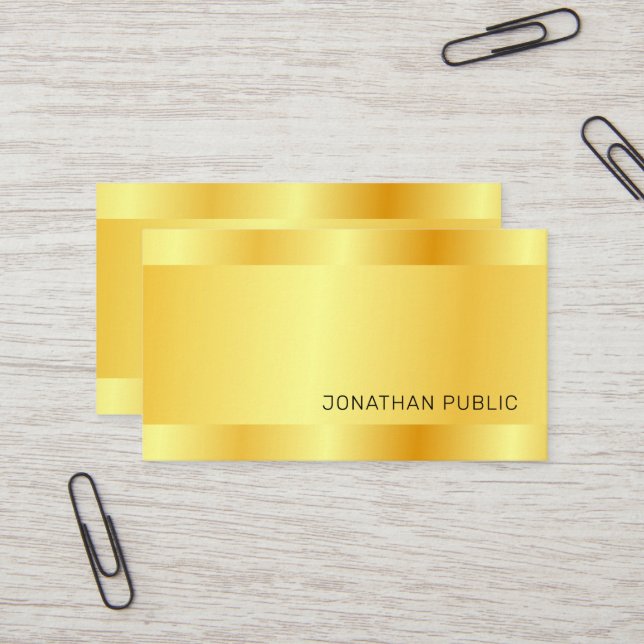 Cartão De Visita Tendência Moderna Elegante Simples Design (Frente/Verso In Situ)