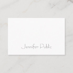 Cartão De Visita Tendência moderna minimalista sofisticada de Model