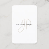 Tendência Personalizada Moderna Elegante Monograma
