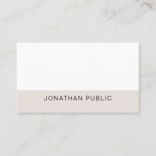 Cartão De Visita Tendy Elegant Sleek Graphic Design Plain Modern