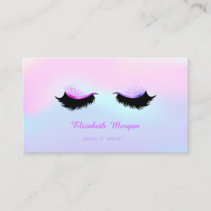 Cartão De Visita Tendy Makeup Artist, Holographic Faux Lashes