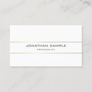 Cartão De Visita Tendy Plain Elegant MinimesDouradas Design