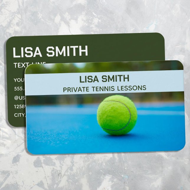 Cartão De Visita Tênis Formador (Tennis Trainer Business Cards)