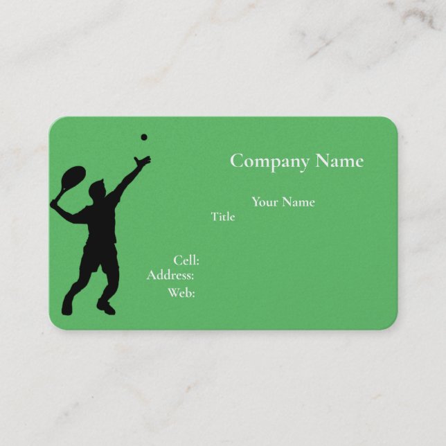 Cartão De Visita Tênis Modelo branco básico (Frente)