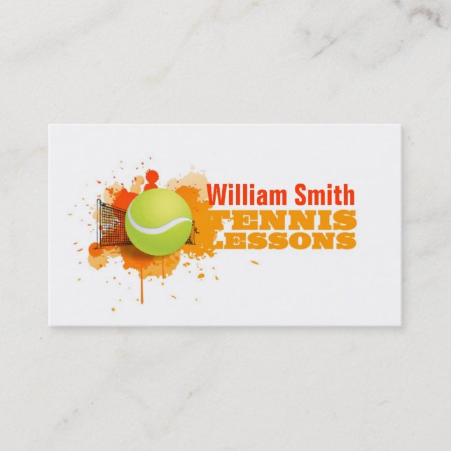 Cartão De Visita Tennis Lessons (Frente)