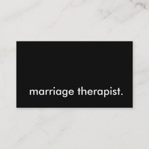 Cartão De Visita terapeuta casamento.